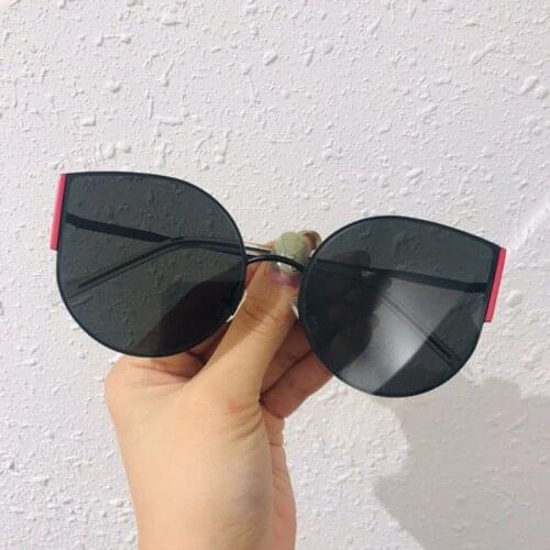 20190919010 Fashion Retro V Logo Ma Mars Sunglasses Designer Lady Mirror Sun Glasses Vintage Female flat lens Glasses for Women