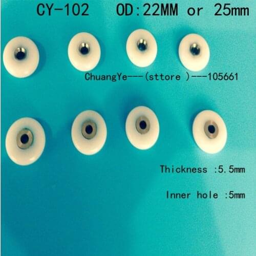 Free Shipping 8PCS bathroom glass door sliding door shower door roller Outer diameter 25mm