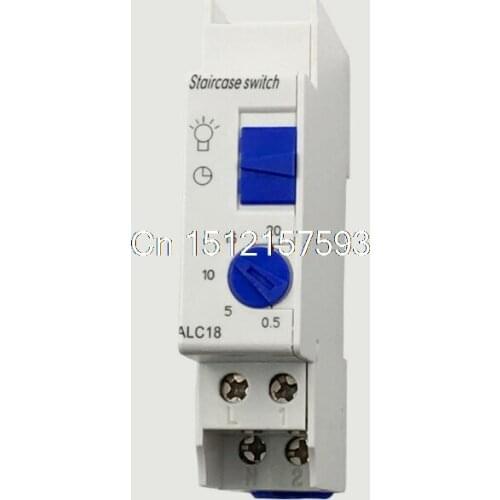 AC220-240V 16A 250V Mechanical Din Rail 20Mins Programmable Timer Switch Staircase Light ALC18 0.5min 5min 10min 15min 20min