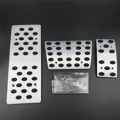 DEE Aluminium Car Accessory For Toyota Land Cruiser LC80 LC100 LC200 LC300 AT Accelerator Brake Footrest Pedal Pad Auto Stickers