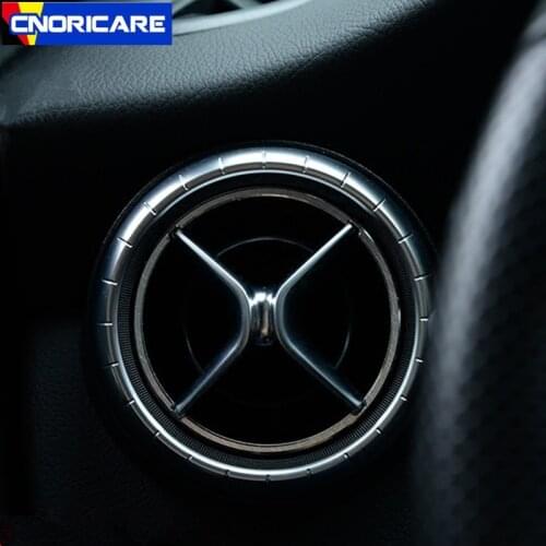Car Air Conditioner Outlet Ring Decoration Sticker Trim For Mercedes Benz CLA C117 GLA X156 A B Class Interior Accessories