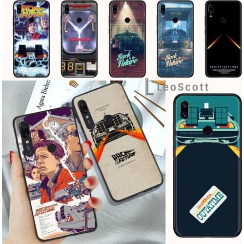 Back to Future DeLorean Time Machine Phone Case For Xiaomi Redmi Note 4 4x 5 6 7 8 pro S2 PLUS 6A PRO