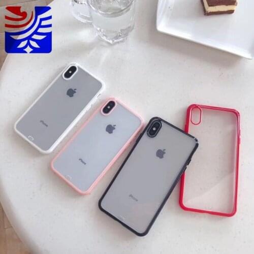 PEIPENG Business glass implicity Silicone soft shell For iPhone 7 7Plus 6 6S 6Plus 8 8Plus X XR XS Max TPU Anti-fall Phone Case