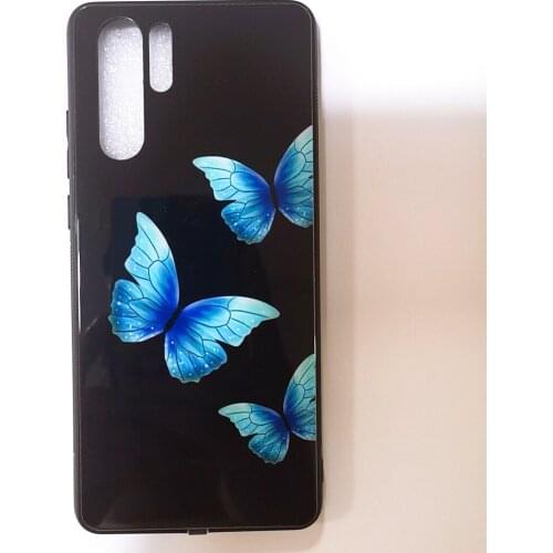 LED Flash Butterfly phone Case For iPhone 12 11 Pro Max Xr X 7 8 Plus Xs Max SE 2020 Case Tempered Glass Illuminated Mobile Case