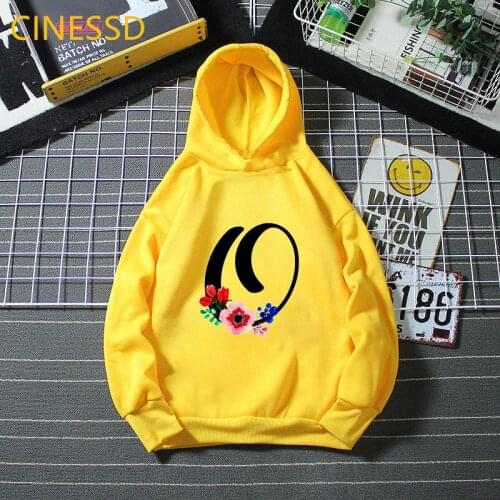 Fashion Girls Clothes Winter Hoodie Children Hooded Sweatshirts 26 English Letters Alphabet Print Kids Graphic Hoodie Streetwear
