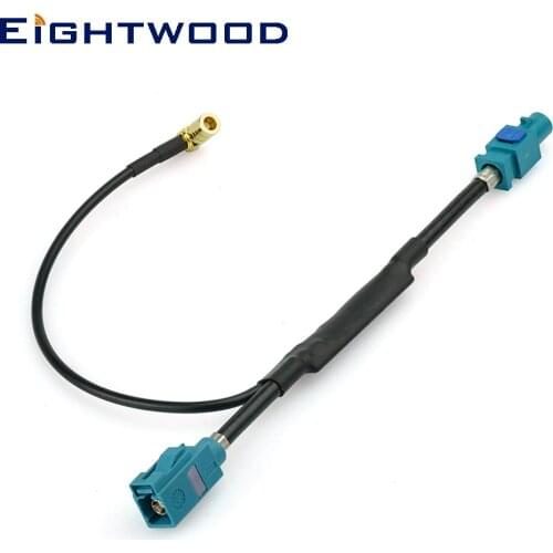 Eightwood Conversion Aerial DAB/DAB+ AM/FM Converter/Splitte with Fakra Connector Cable for Pioneer JVC Sony Car Digital Radio