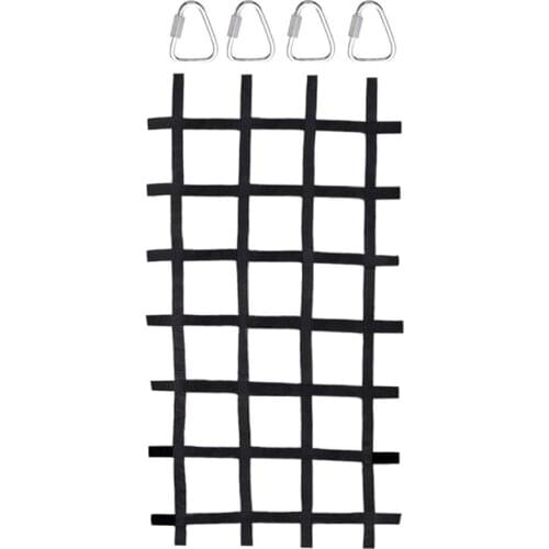 ELOS-Indoor/Outdoor Climbing Net (90 Inches x 48 Inches)-Playground Freight Net-Swing Climbing Net-Children Climbing Net