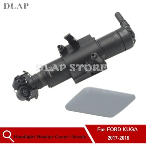 Car For Ford For Kuga Escape 2017 2018 2019 Car Headlight Washer spray Jet Nozzle Headlight Washer Cover Cap