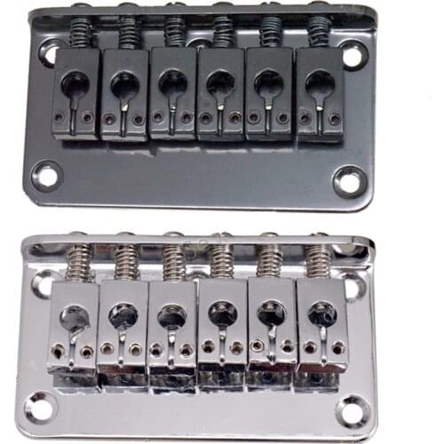 A set Of 6 Saddle Hardtail Bridge Top Load 76mm Electric Guitar Bridge Accessories Parts Musical Instrument