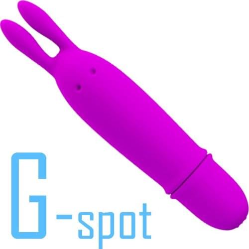 Powerful 10 Frequency Silicone Rabbit Vibe Bullet Vibrator Clitoris Stimulation Mini G-spot Dildo Vibrator Sex Toys for Women
