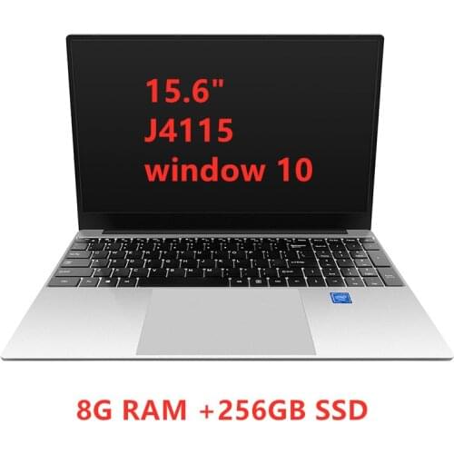 15.6' Laptop 8G RAM DDR4 1TB 512G 256G 128G SSD Gaming Laptop Ultrabook Intel Celeron J4115 J4125 Win10 OS Notebook Computer