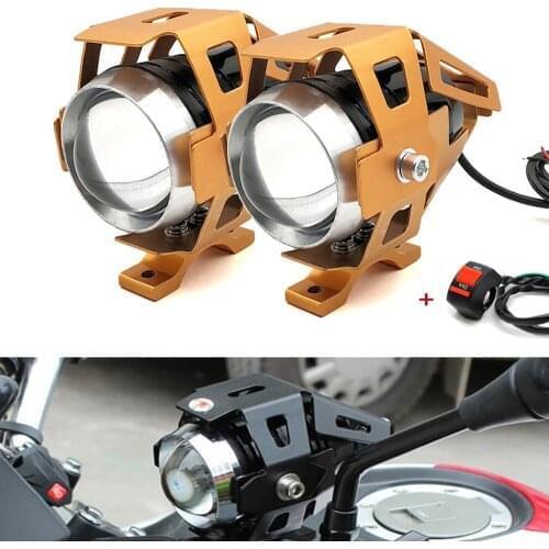 Newest Motorcycle Headlight U5 Led Spotlight Auxiliary Lamps For Yamaha fjr 1300 TX125 Adventure YZF R120 R1 R3 R25 R6 600R