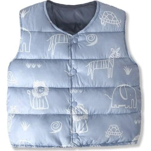 2020 Autumn Winter Children Vests Coats 12M-7T Warm Waistcoats for Little Child Vests Unisex Toddler Girl Winter Clothes