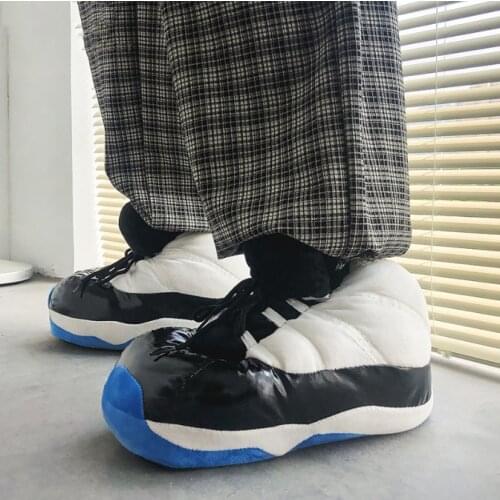 Size 35-43 Men Slippers Warm Shoes Foam Sneakers Bread Fat Slippers Cute Slides Lovers Slides Slip On Fashion Winter Slipper