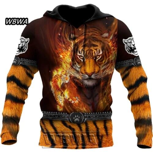Animal Anger Tiger Art 3D All Over Printed Unisex Deluxe Hoodie Men Sweatshirt Pullover Casual Jacket Tracksuits055