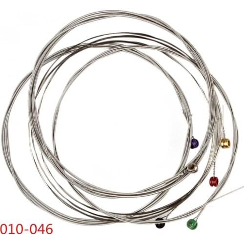 6pcs/lot Universal Electric Guitar String 010-046 Nickel Plated Steel Guitar Strings