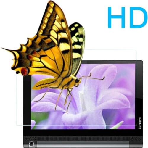 High Quality HD lcd screen protector film For Lenovo YOGA Tab 3 10.0" Clear glossy front protective films with clean cloth