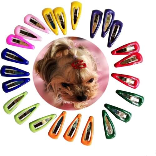 50/100pcs Dog Cat BB Hair Clips Mini Drops Teddy Yorkshire Dog Hairpin Pet Headdress Dog Hair Accessories