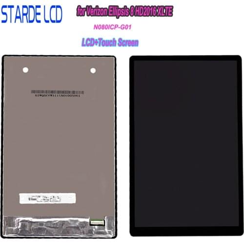 STARDE LCD for Verizon Ellipsis 8 HD2016 XLTE LCD Display Digitizer Screen Touch Panel Sensor N080ICP-G01 Assembly