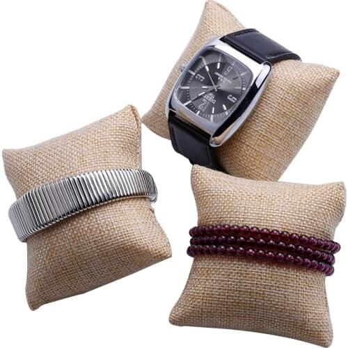 2016 20pcs Small Linen Bracelet Watch Pillow Jewelry Displays