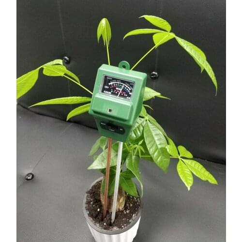 3 In 1 Plant Flowers Soil PH Tester Moisture Measuring Humidity Light Meter Hydroponics Analyzer Gardening Detector Hygrometer