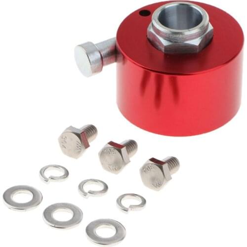 360 Degree Steering Wheel Quick Release Disconnect Hub IMCA Red