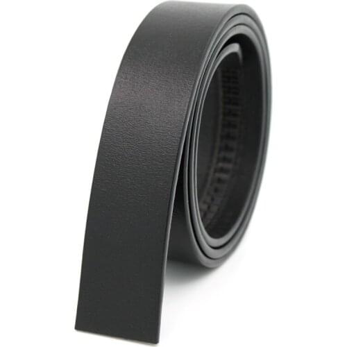 Pure cowhide automatic belt without buckle belt body Mens leather belt two-layer cowhide