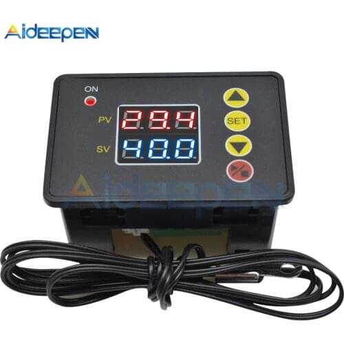W2310 10A 12V 24V 220VAC Digital LED Temperature Controller For Incubator Thermostat NTC Sensor Microcomputer Thermoregulator