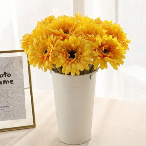 New Product Colorful And Gorgeous Gerbera Simulation Flower Rural Style Fake Flower Home Decoration Flower