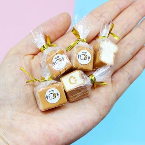 1:12 Dollhouse Miniature Breakfast Bread Toast Doll House Mini Food Accessories