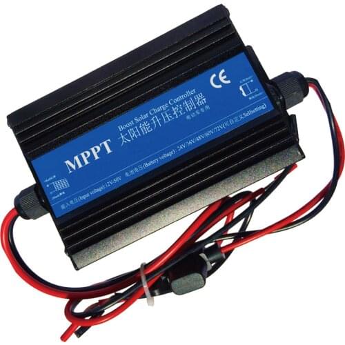 MPPT Solar Charge Controller Boost Step-up Charger 24/36/48/60/72V Storage Battery Charging Voltage Regulator Current Meter