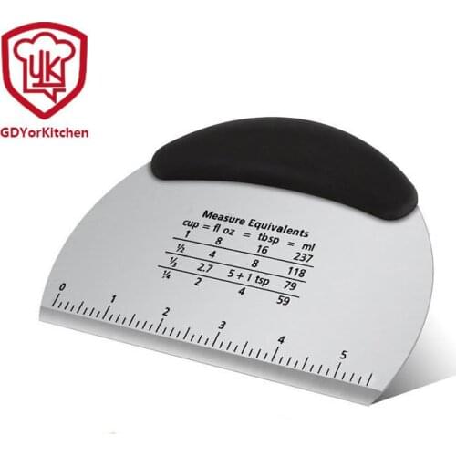 Stainless steel cutting knife, cake scraper, graduated dough knife, baking tool