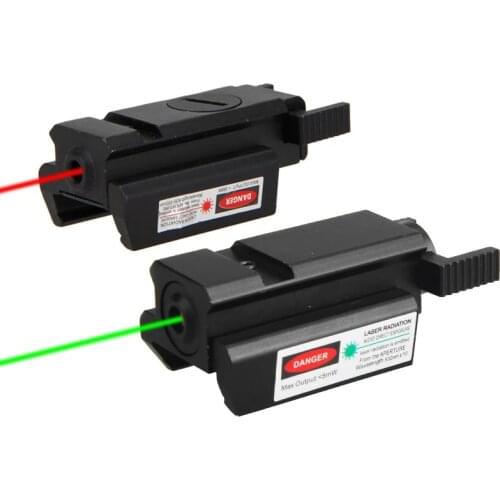 Hunting Mini Compact Red Dot Laser Sight with Picatinny Rail Mount for Pistol Green Red Dot Laser Sight Scope