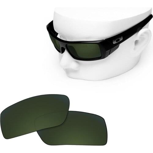 OOWLIT Polarized Replacement Lenses of Grey Green for-Oakley Gascan Sunglasses