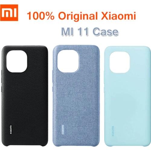 Original Xiaomi Mi 11 Case Luxury Kevlar Slim Leather + PC / Silicone / PU Leather Phone Case For Xiaomi Mi 11 Mi11 5G Cover