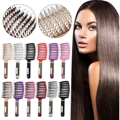 Hot sell Hair brush Girls Hair Scalp Massage Comb Women Wet Curly Detangle Hair Brush for Salon Hairdressing Styling Tool