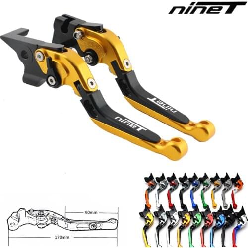 For BMW R NINE T NINETs titanium alloy CNC adjustable motorcycle brake clutch lever 2014 2015 2016 2017