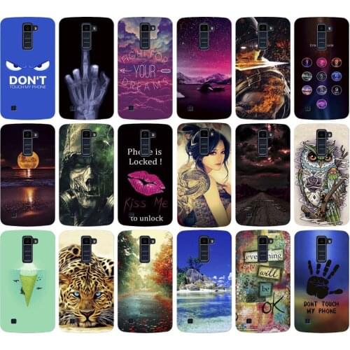 Luxury 3D Relief Printing Back Case For LG K10 2016 Case Cover For LG K10 LTE K420N K430 K430ds F670 Case Soft Silicon Phone Bag