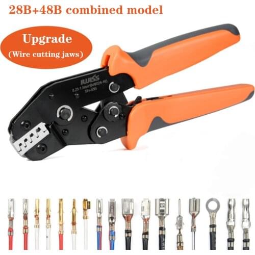 SN-58B=SN-28B+SN-48B Crimping Pliers for DuPont 2.54 2.8 3.96 4.8 6.3 Tube/Insulation Terminals Electrical Clamp Tools