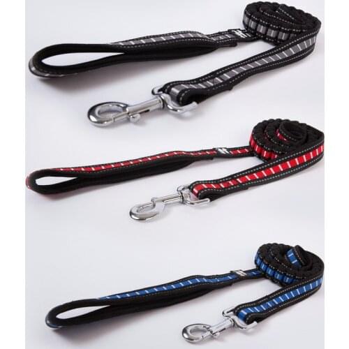 120*2.5cm High Quality Pet Dog Leash Rope Nylon Reflective Dog Harness Leash Lead Elastic Dog Strap Rope Traction Basic Collars