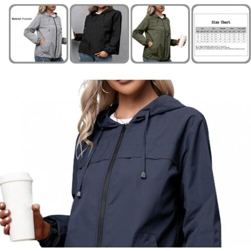 Thin Trendy Long Sleeve Women Hooded Jacket Soft Cardigan Hoodie Pockets for Travel