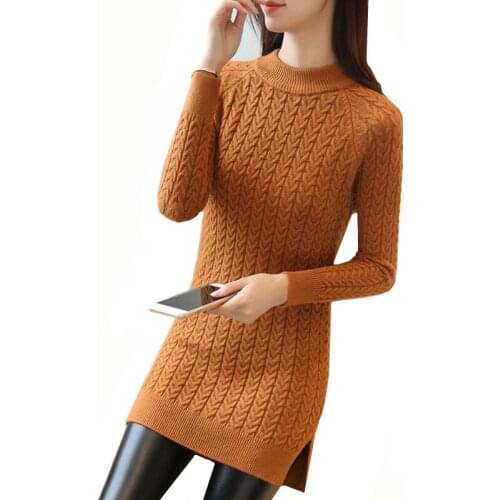 New Autumn Winter Warm Sweater Dress 2019 Women Sexy Long Sleeve Bodycon Dress Female O neck Sweater Knitted Dress Vestidos L97