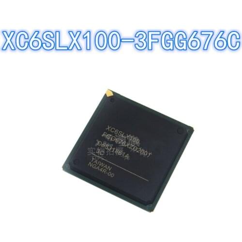 1PCS Original XC6SLX100-3FGG676C BGA-676 XC6SLX100 BGA676 Embedded-FPGA Field Programmable Gate Array