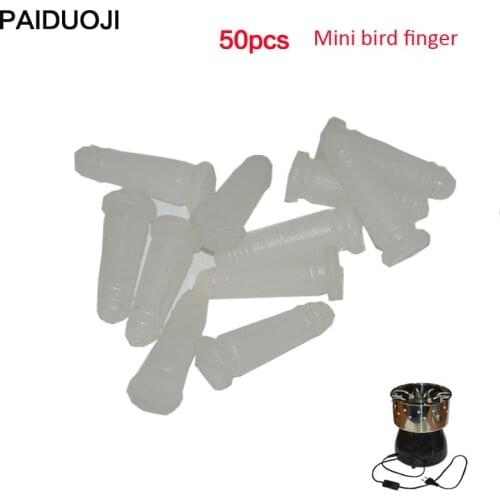 50pcs Mini Quail Pigeon Bird Hair Removal Finger Suit For Poultry Plucker Birds Epilator Dehairing