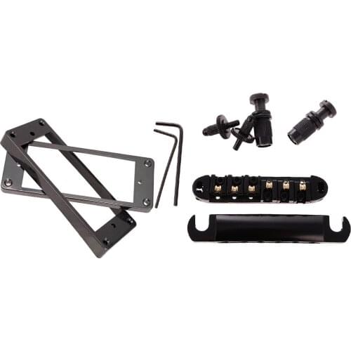 6 String Guitar Roller Bridge W/ Pickup Ring for Lespaul Guitar