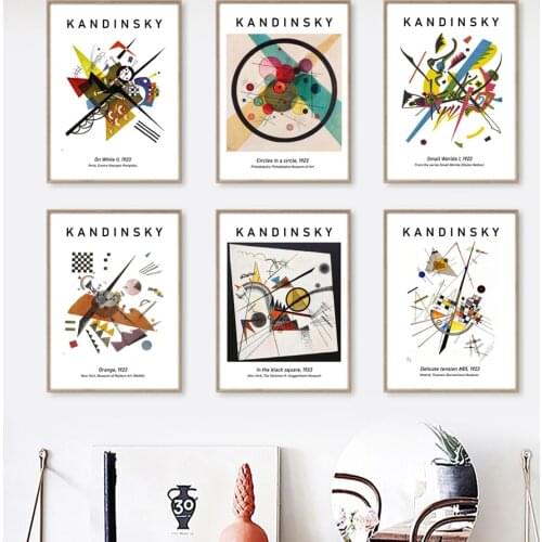 Mathematical Geometry Abstract Wall Art Canvas Painting Nordic Kandinsky Posters And Prints Wall Pictures For Living Room Decor