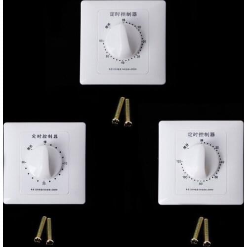 AC 220V Timer Switch Control Pump Mechanical Countdown Control Interruptor 30/60/120 Minutes B95A