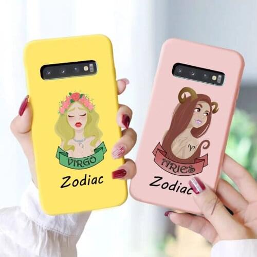 Zodiac Sign phone Case Cover for Samsung Galaxy s20 Ultra s8 s9 s10 plus A50 A10 A20 A30 A70 A60 A51 A71 S