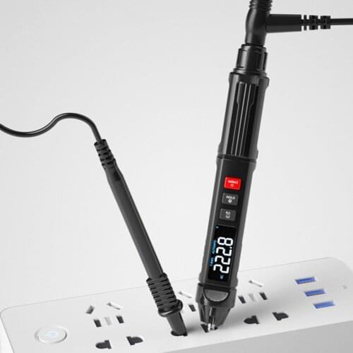 ET-666 Digital Multimeter Auto Intelligent Sensor Pen Tester Color Screen Non-contact Digital Pen Type Multimeter for Home
