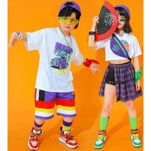 ChildrenS Jazz Dance Costumes Girls Autumn Navel Sequins Clothing Street Dance Set Hip Hop Clothing Performance Wear DQS3271